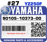 90105-10373-00 YAMAHA YZ250F