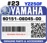 90151-06045-00 YAMAHA YZ250F