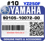 90105-10072-00 YAMAHA YZ250F