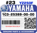 1C3-25389-00-00 YAMAHA YZ250F