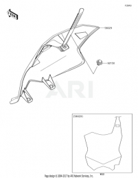 ПЕРЕДНИЙ НОМЕР KX450F 2019