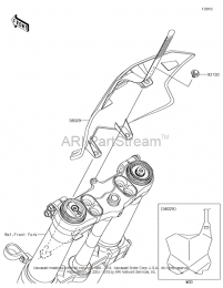 ПЕРЕДНИЙ НОМЕР KX250F 2020