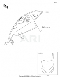 ПЕРЕДНИЙ НОМЕР KX450F 2021