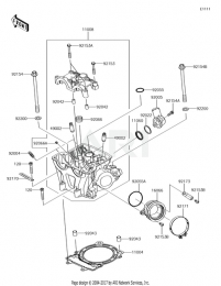 ГОЛОВКА ЦИЛИНДРА KX450F 2018