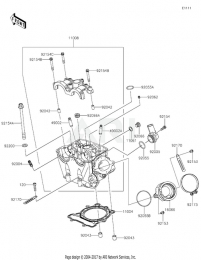 ГОЛОВКА ЦИЛИНДРА KX250F 2020