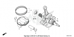 КОЛЕНВАЛ+ПОРШЕНЬ CRF450R 2021