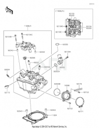 ГОЛОВКА ЦИЛИНДРА KX450F 2019