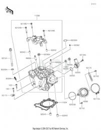 ГОЛОВКА ЦИЛИНДРА KX250F 2022