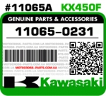 11065-0231 KAWASAKI KX450F