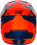 Детский мотошлем FOX YTH V1 RACE HLMT, ECE [ORG/BLU] ― MOTOCROSS-PARTS.COM.UA