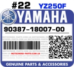 90387-18007-00 YAMAHA YZ250F