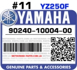 90240-10004-00 YAMAHA YZ250F