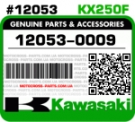 12053-0009 KAWASAKI KX250F