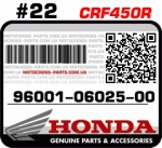 96001-06025-00 HONDA CRF450R