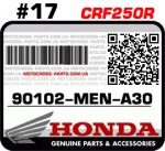 90102-MEN-A30 HONDA CRF250R