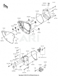 БОКОВЫЕ КРЫШКИ КАРТЕРОВ KX250F 2020