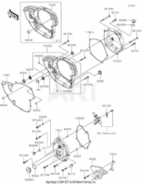 БОКОВЫЕ КРЫШКИ КАРТЕРОВ KX250F 2022