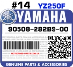 90508-282B9-00 YAMAHA YZ250F