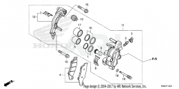 ПЕРЕДНИЙ ТОРМОЗНОЙ СУППОРТ CRF250R 2022