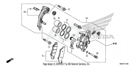  ПЕРЕДНИЙ ТОРМОЗНОЙ СУППОРТ CRF450R 2020