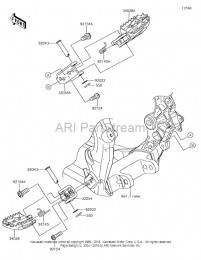 ПОДНОЖКИ KX250F 2019