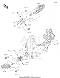 ПОДНОЖКИ KX250F 2020