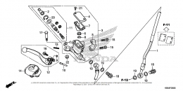 ПЕРЕДНИЙ ТОРМОЗНОЙ ЦИЛИНДР CRF250R 2020