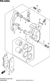 ПЕРЕДНИЙ ТОРМОЗНОЙ СУППОРТ RMZ450 2020