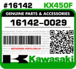 16142-0029 KAWASAKI KX450F