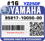 95817-10050-00 YAMAHA YZ250F