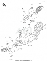 ПОДНОЖКИ KX450F 2019