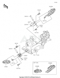 ПОДНОЖКИ KX250F 2022