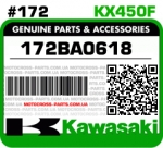 172BA0618 KAWASAKI KX450F