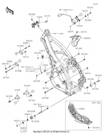 КРЕПЛЕНИЯ МОТОРА KX450F 2020