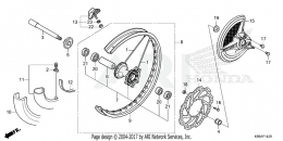 ПЕРЕДНЕЕ КОЛЕСО CRF250R 2022