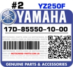 17D-85550-10-00 YAMAHA YZ250F