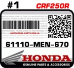 61110-MEN-670 HONDA CRF250R