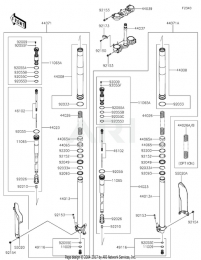 ПЕРЕДНЯЯ ВИЛКА KX250F 2020