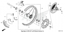 ПЕРЕДНЕЕ КОЛЕСО CRF450R 2021