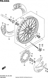 ПЕРЕДНЕЕ КОЛЕСО RMZ450 2020