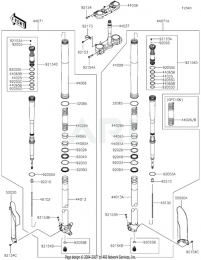 ПЕРЕДНЯЯ ВИЛКА KX450F 2020