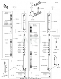 ПЕРЕДНЯЯ ВИЛКА KX250F 2022