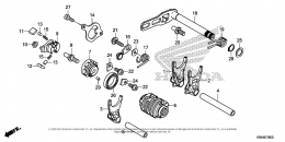 МЕХАНИЗМ ПЕРЕКЛЮЧЕНИЯ СКОРОСТЕЙ CRF250R 2020