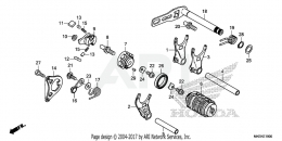 МЕХАНИЗМ ПЕРЕКЛЮЧЕНИЯ СКОРОСТЕЙ CRF450R 2020