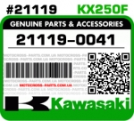 21119-0041  KAWASAKI KX250F