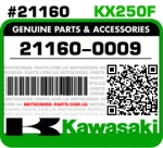 21160-0009  KAWASAKI KX250F