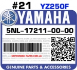 5NL-17211-00-00 YAMAHA YZ250F