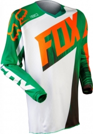 Мото джерси FOX 180 VANDAL Jersey зелено-оранжевая