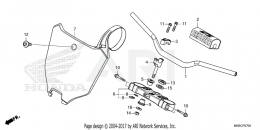 ПЕРЕДНИЙ НОМЕР + РУЛЬ CRF450R 2021