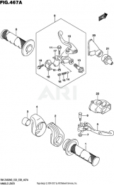 РЫЧАГИ УПРАВЛЕНИЯ RMZ450 2020